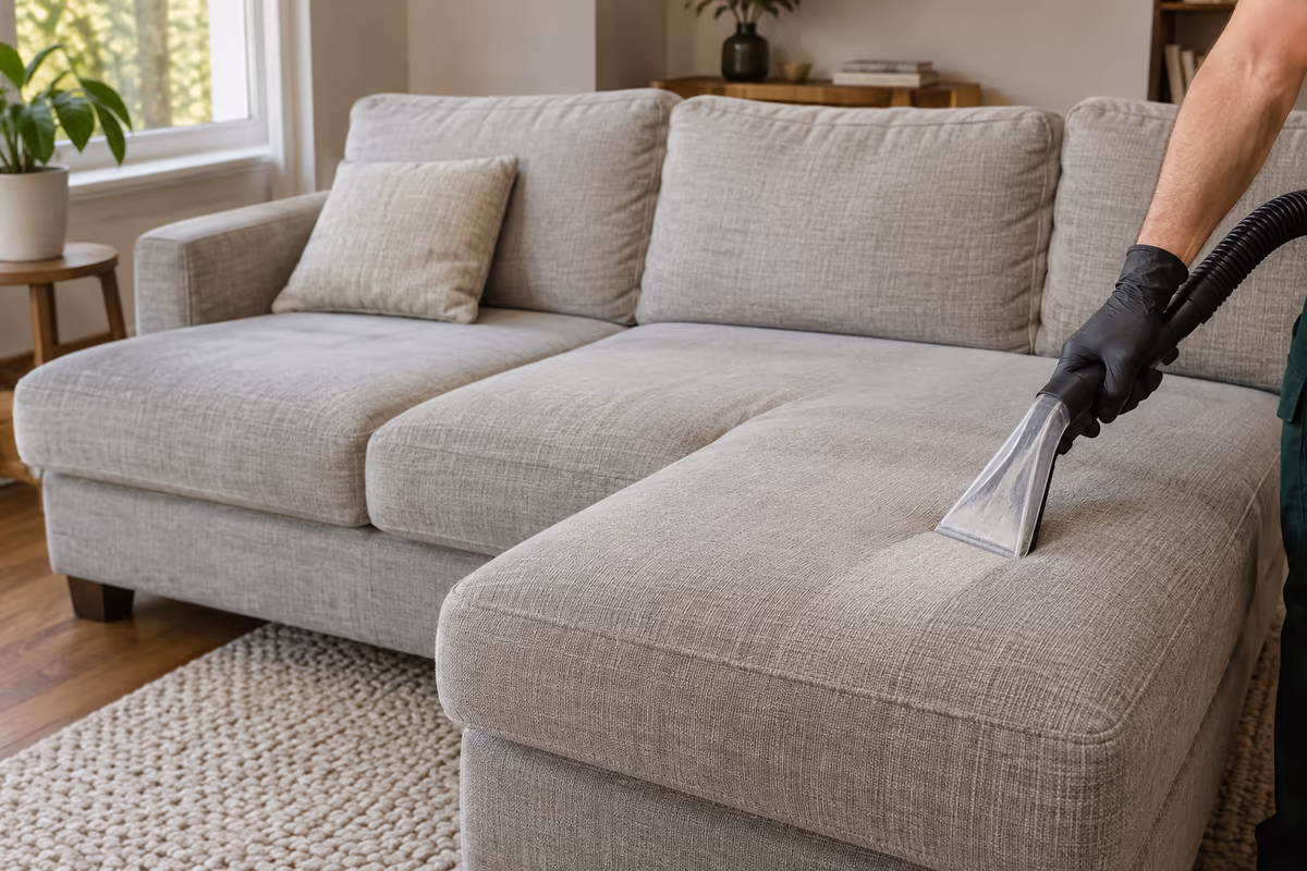 Illustration of sectional cleaning